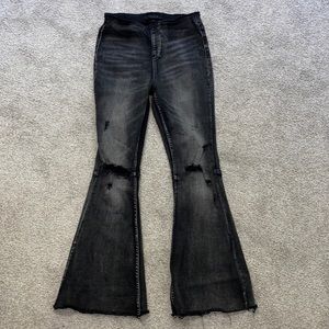 Risen Distressed Vintage Flare Jeans